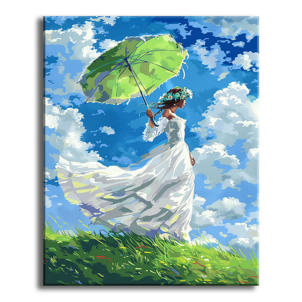 The Green Parasol - Paint by Numbers Kit