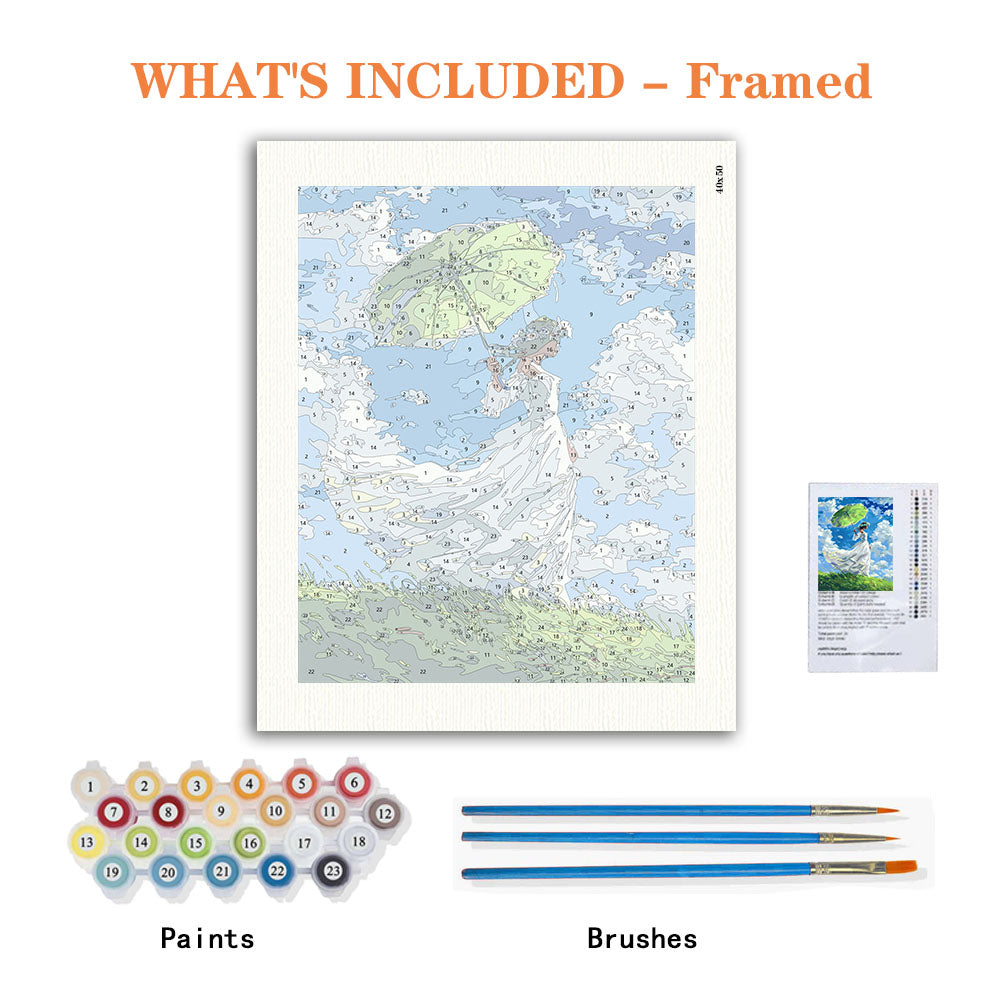 The Green Parasol - Paint by Numbers Kit