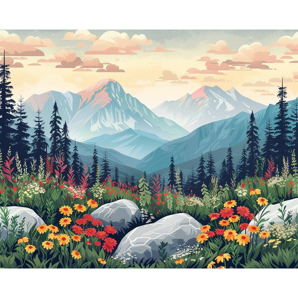 Tranquil Mountain Blooms