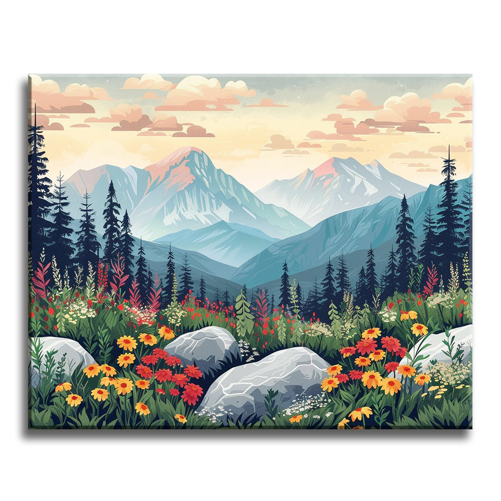 Tranquil Mountain Blooms