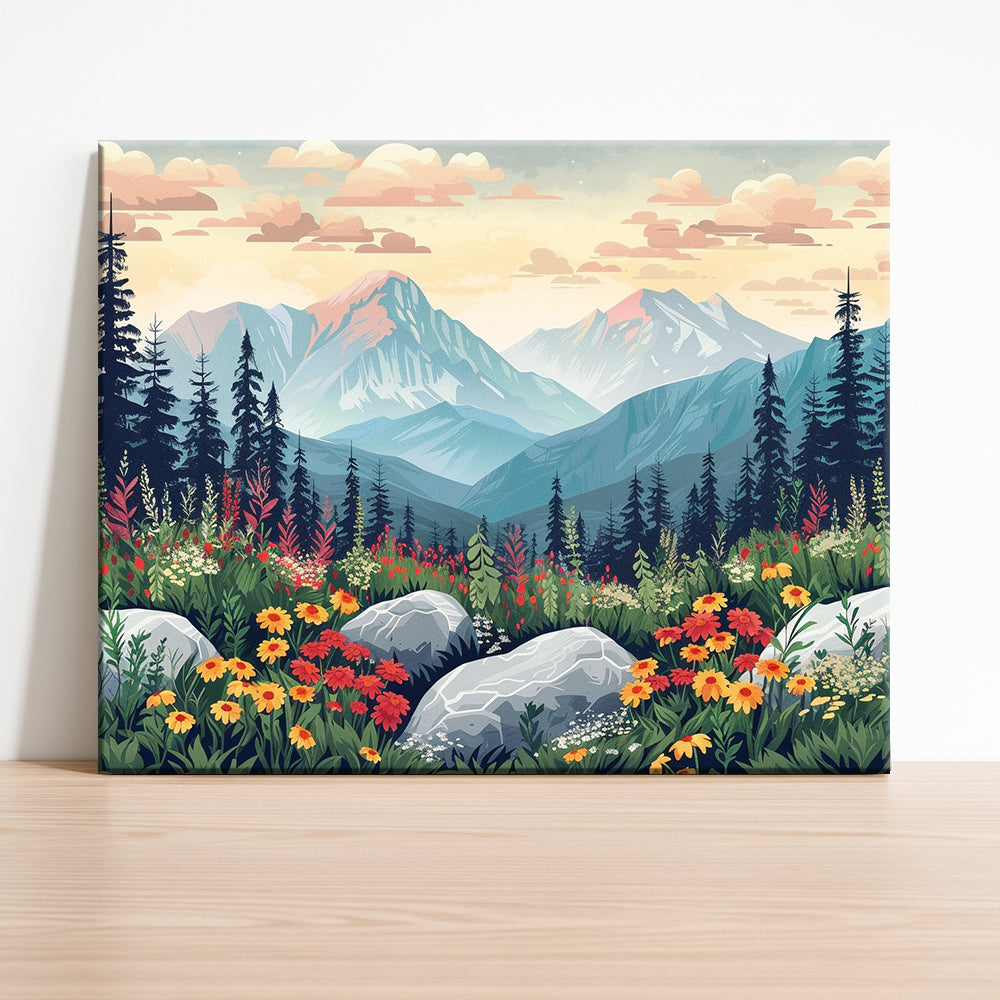 Tranquil Mountain Blooms