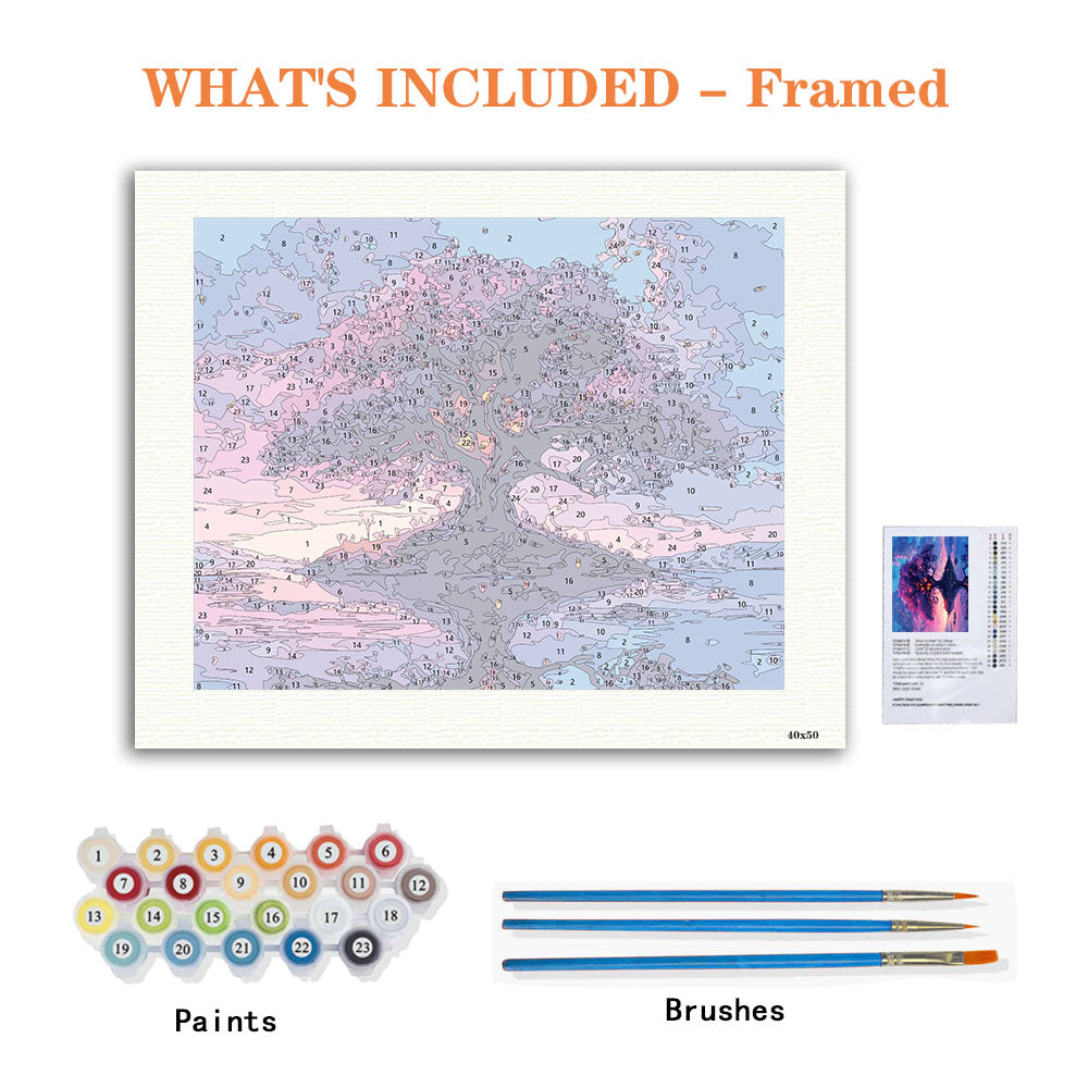 Tree of Life's Glow - Paint by Numbers Kit