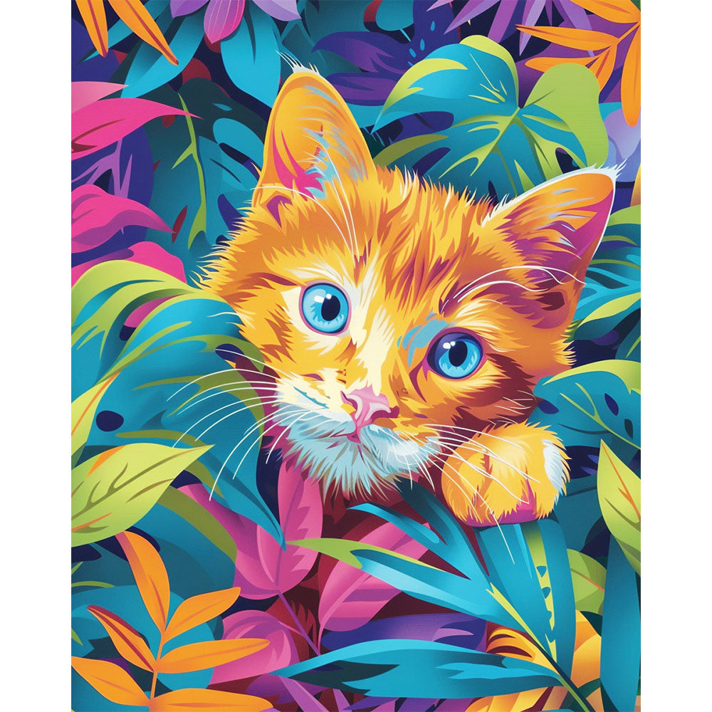 Tropic Tabby - Paint by Numbers Kit