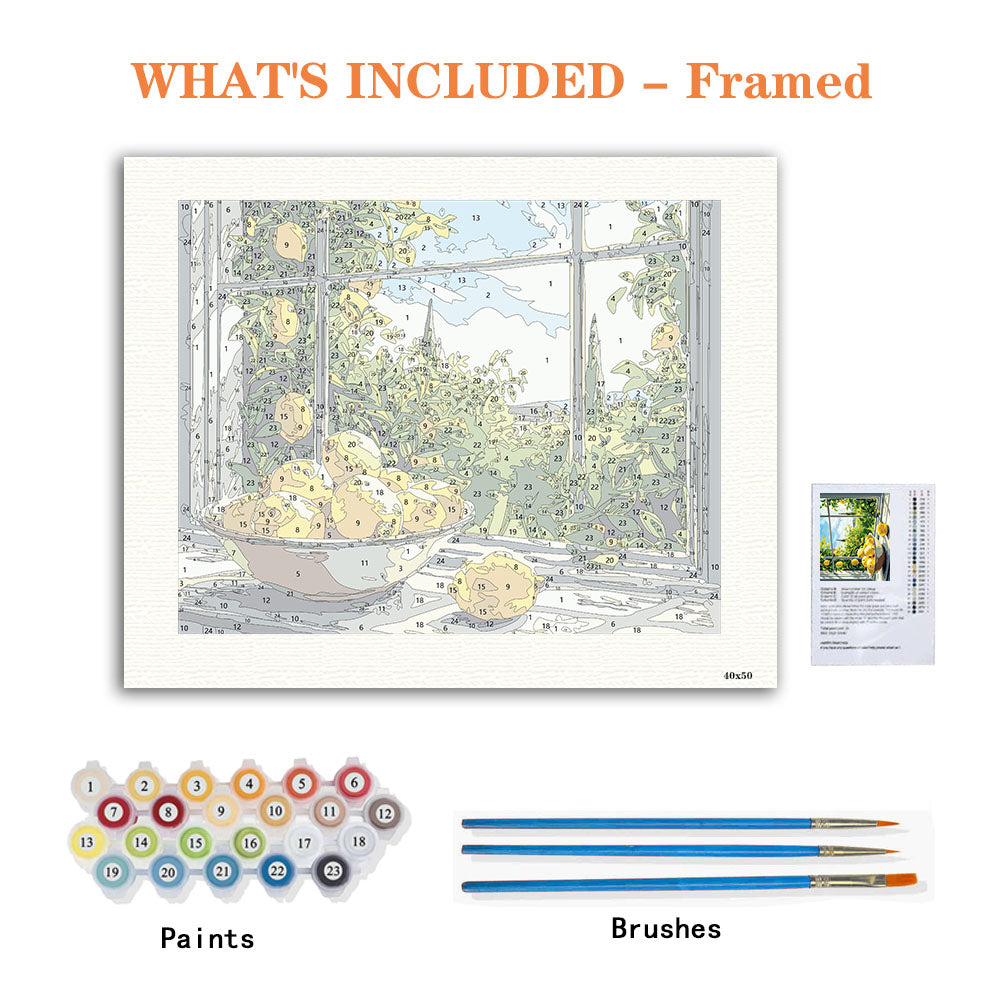 Tuscan Window - Paint by Numbers Kit