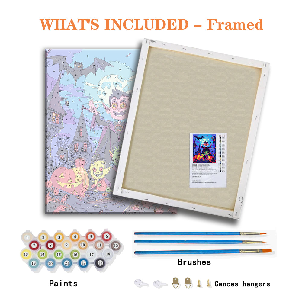 Vampire's Halloween Party – Paint by Numbers Kit