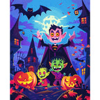 Vampire's Halloween Party – Paint by Numbers Kit
