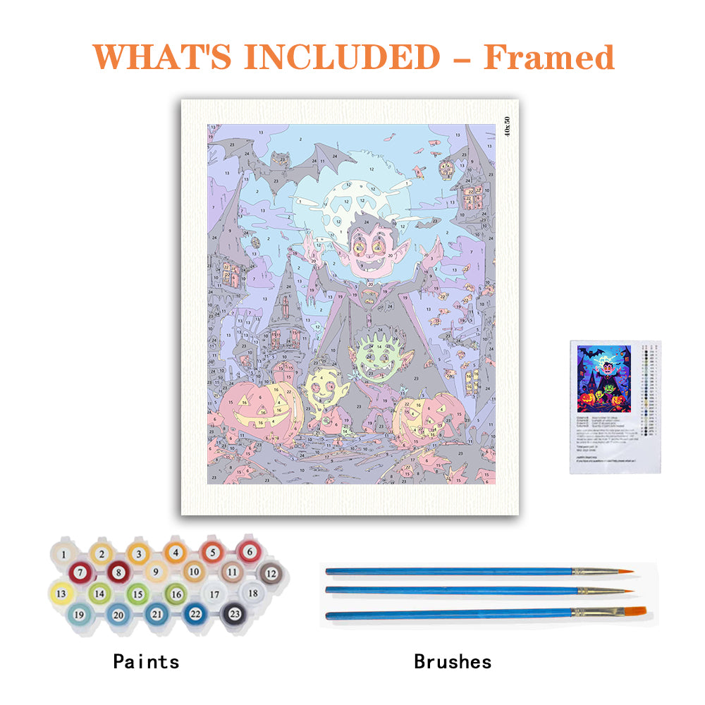 Vampire's Halloween Party – Paint by Numbers Kit