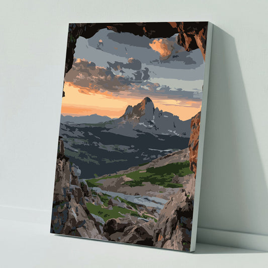 Hidden Path at Dawn - Paint by Numbers