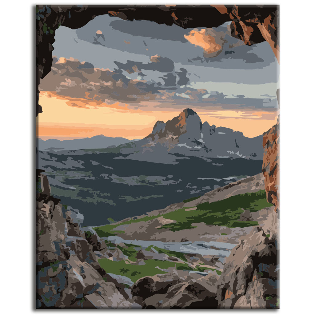 Hidden Path at Dawn - Paint by Numbers