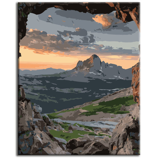 Hidden Path at Dawn - Paint by Numbers