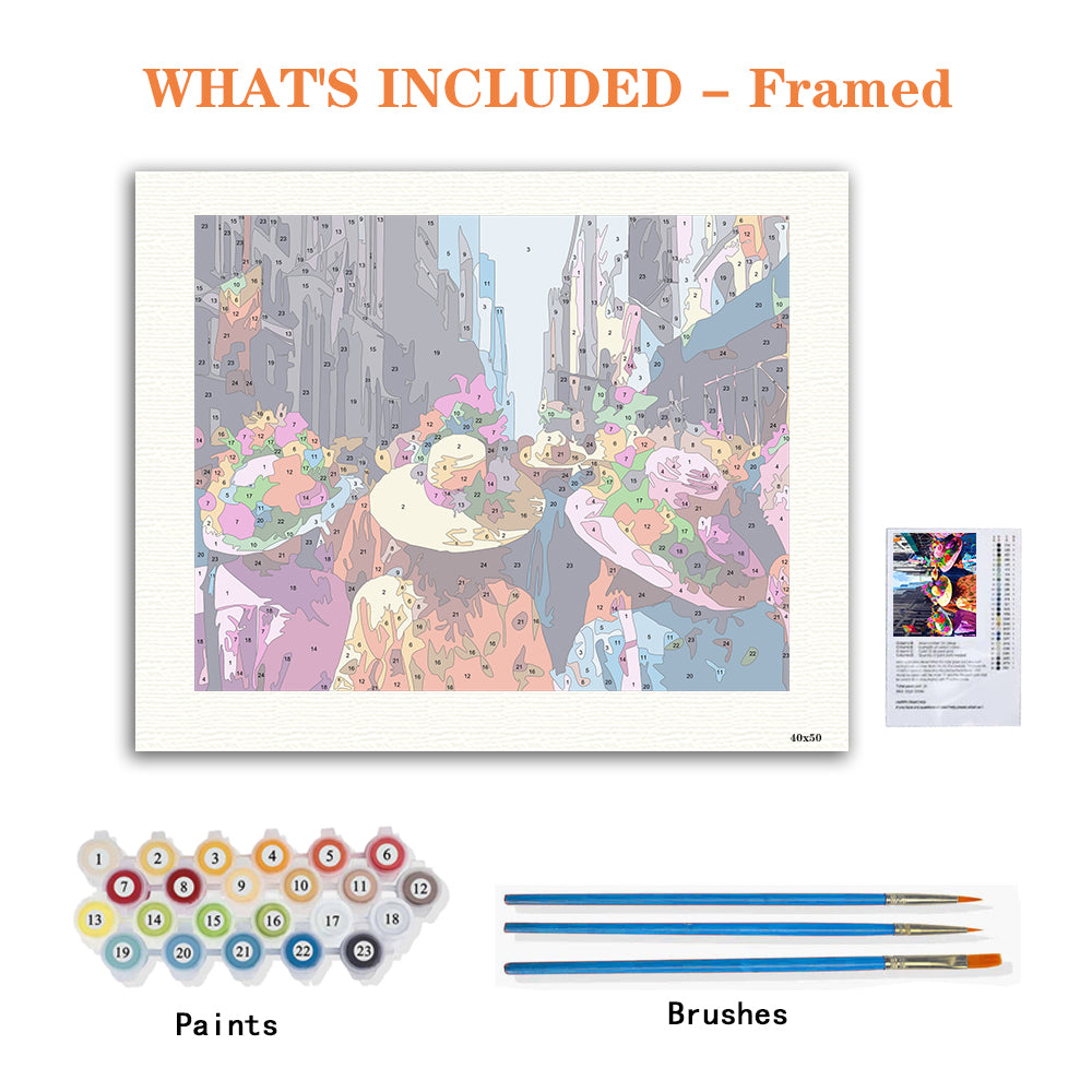 Vibrant Street Carnival – Paint by Numbers Kit