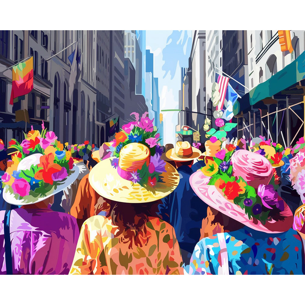 Vibrant Street Carnival – Paint by Numbers Kit