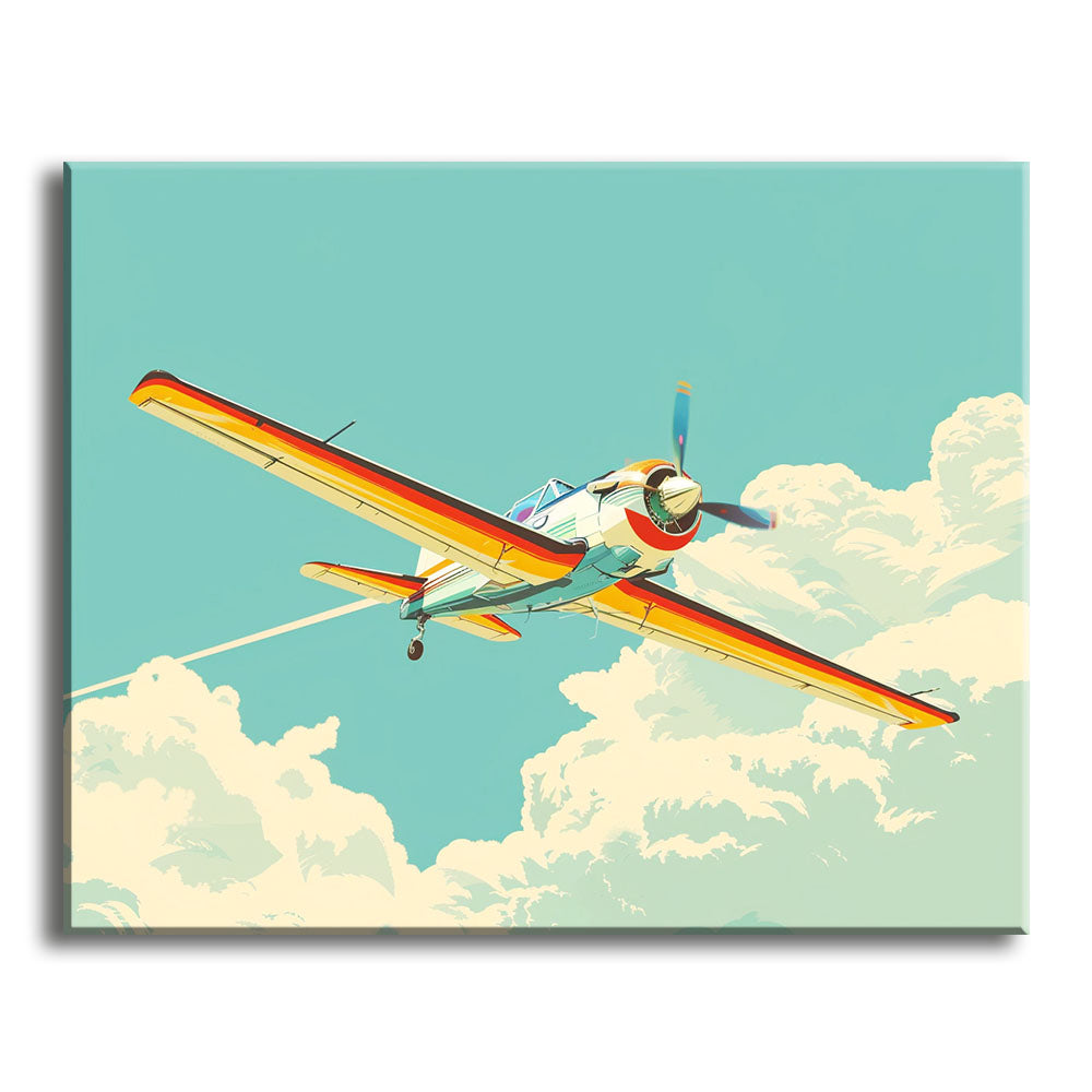 Vintage Aviator - Paint by Numbers Kit