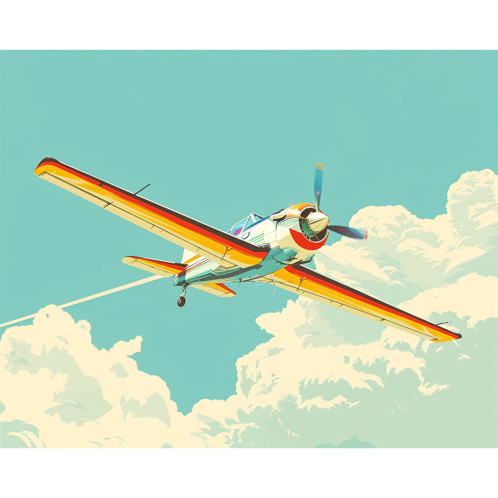Vintage Aviator - Paint by Numbers Kit