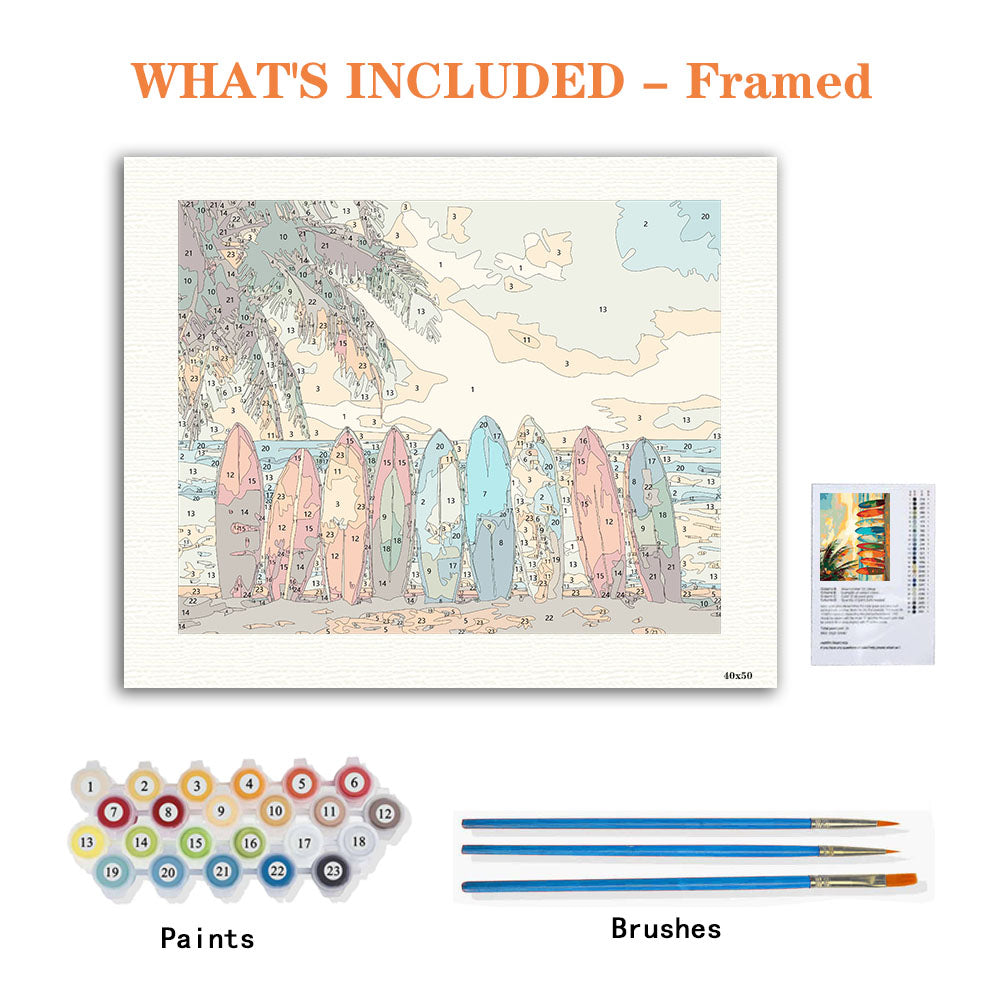 Waiting for Waves - Paint by Numbers Kit