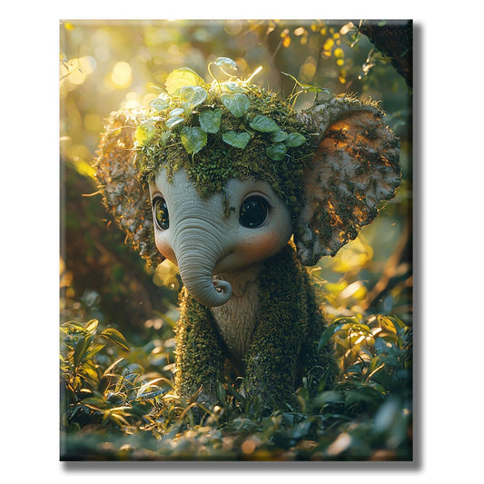 Forest Elf Elephant - Paint by Numbers