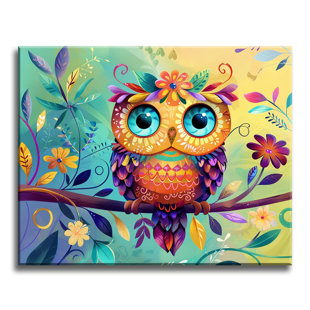 Whimsical Wisdom Owl