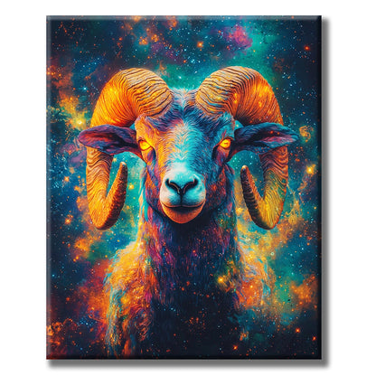 Aries under the starry sky - Paint by numbers