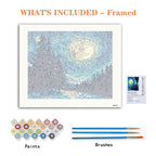 Winter Starry Night - Paint by Numbers Kit