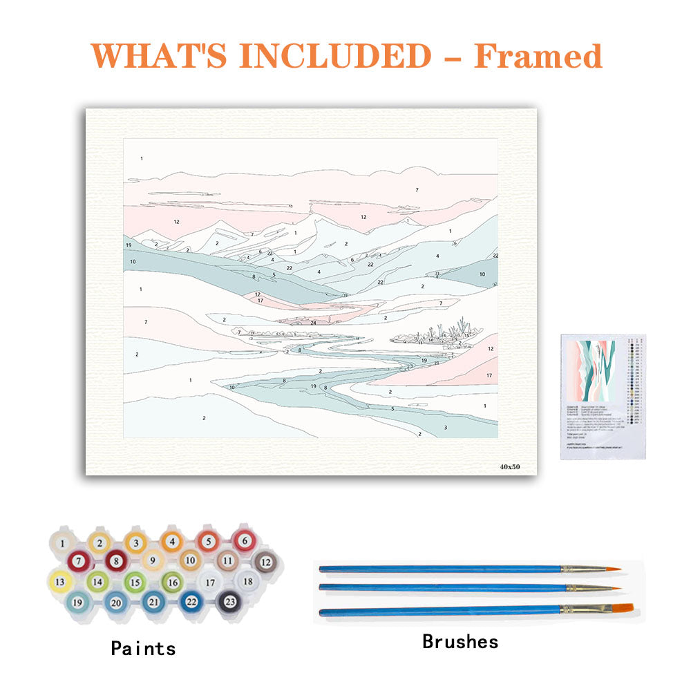 Winter's Blush - Paint by Numbers Kit