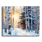 Winter's Golden Hour - Paint by Numbers Kit