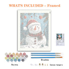 Winter's Joyful Snowman