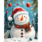 Winter's Joyful Snowman