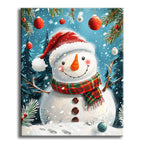 Winter's Joyful Snowman