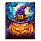 Witchy Pumpkin's Moonlight Dance – Paint by Numbers Kit