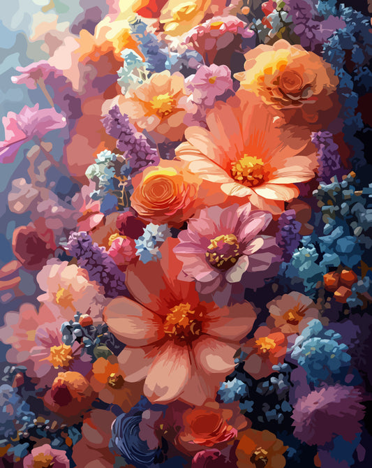 Delicate elegance - paint by numbers